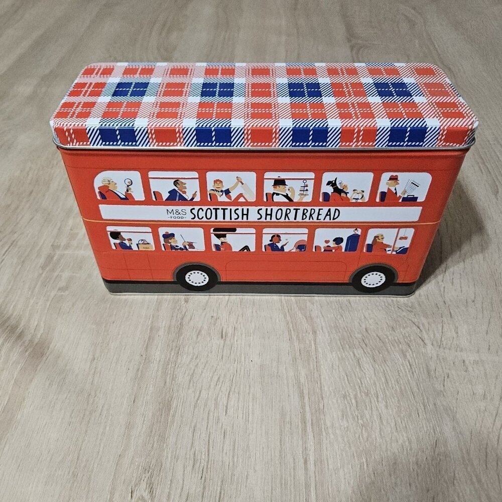 Marks And Spencer M&S Scottish Shortbread Selection Double Decker Bus Tin Only
